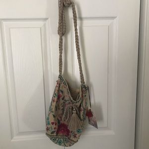 Johnny Was embroidered purse.